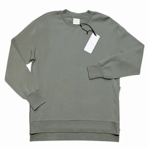 NEW Varley Charter Sweat 2.0 Doublesoft Pullover Sweatshirt Olive Green Medium
